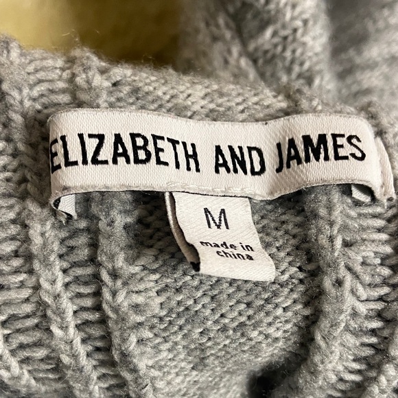 Elizabeth and James Heather Gray Turtleneck Sweater - Picture 2 of 3